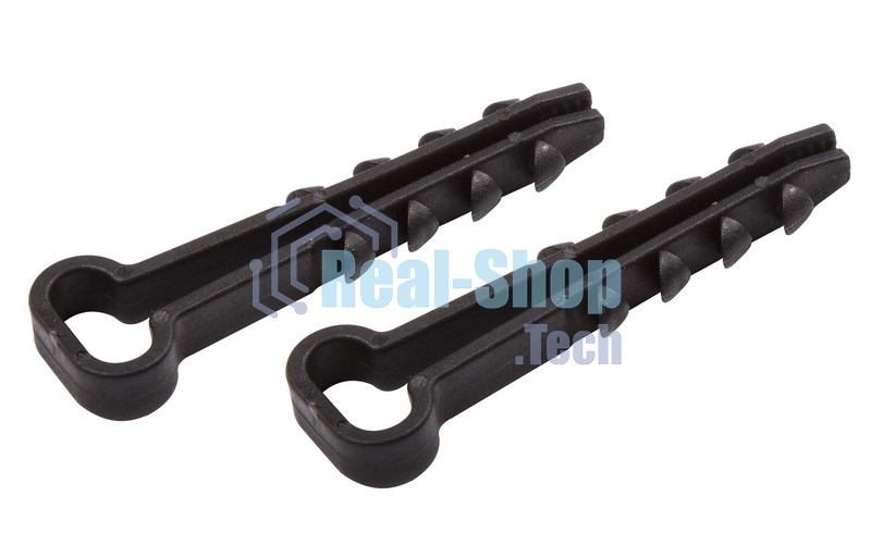 Дюбель-хомут нейлоновый прямоугольный PROconnect 5-10 мм, черный, упаковка 100 шт.