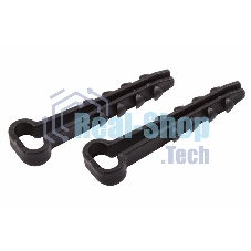 Дюбель-хомут нейлоновый прямоугольный PROconnect 5-10 мм, черный, упаковка 100 шт.