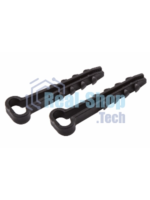 Дюбель-хомут нейлоновый прямоугольный PROconnect 5-10 мм, черный, упаковка 100 шт.