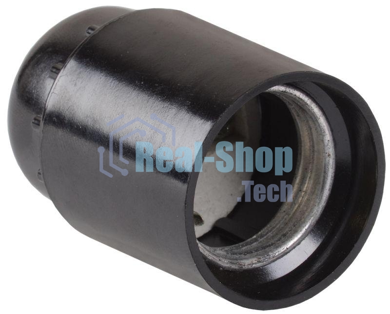 Патрон подвесной карболитовый Iek EPK10-04-01-K01 Пкб27-04-К01, Е27, черный, стикер на изделии, IEK