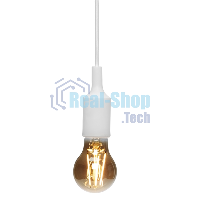 Патрон E27 Rexant силиконовый со шнуром 1 м белый