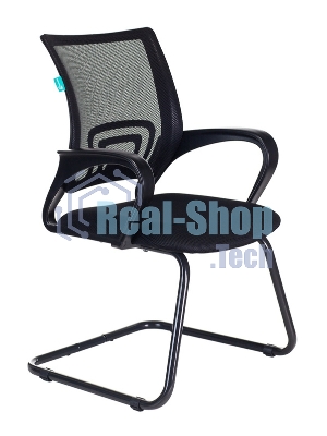 Кресло Бюрократ CH-695N-AV/B/TW-11 черный, экокожа, 120 кг, механизм качания