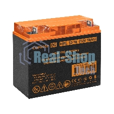Аккумуляторная батарея ExeGate EX285662RUS HRL 12-18 (12V 18Ah, клеммы F3 (болт М5 с гайкой))