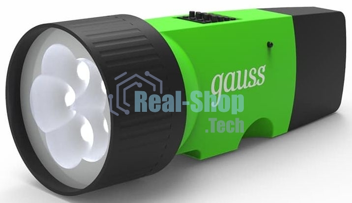 Фонарь ручной модель Gauss GFL103 1W 40lm NI-MH 250mAh LED 1/12/72