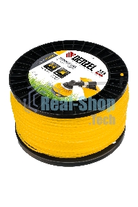 Леска для триммера Denzel витой квадрат, 2,4мм х 243м, на DIN катушке FLEX CORD