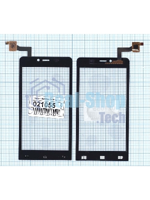 Сенсорное стекло (тачскрин) для Micromax Q370, черное