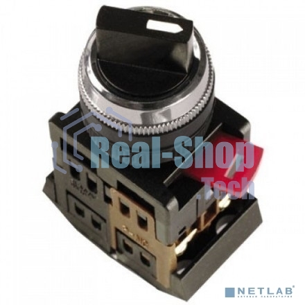 Переключатель AC-22 на 2 полож. черный I-O 1з+1p ИЭК BSW10-AC-2-K02