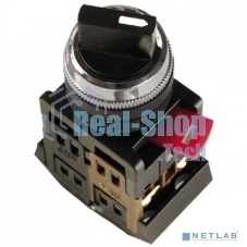 Переключатель AC-22 на 2 полож. черный I-O 1з+1p ИЭК BSW10-AC-2-K02