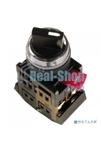 Переключатель AC-22 на 2 полож. черный I-O 1з+1p ИЭК BSW10-AC-2-K02