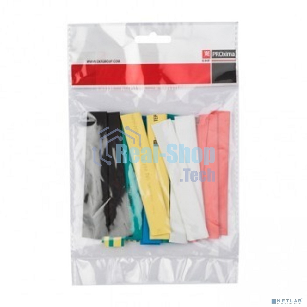 Набор трубок термоусадочных тонкостен. 20/10 (7 цветов по 3шт 100мм) EKF tut-n-20