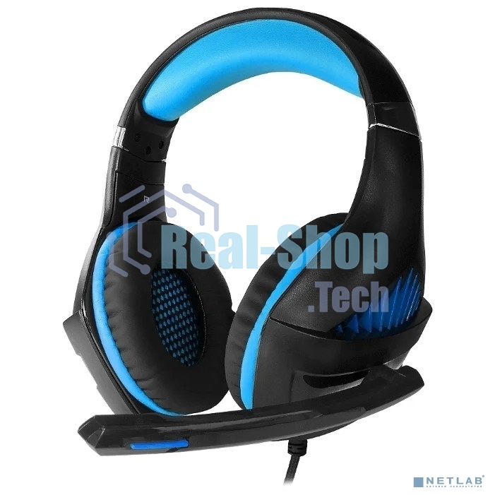 Гарнитура проводная игровая CROWN CMGH-2001 Black&blue