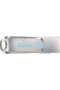 Флешка USB SanDisk Ultra Dual Luxe (SDDDC4-256G-G46), 256Gb, USB 3.2/USB Type-C, R/W 150/40, серебристый
