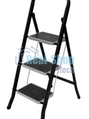 Стремянка ZALGER 9910-3 Jet черный 3 cт с ковриком сталь