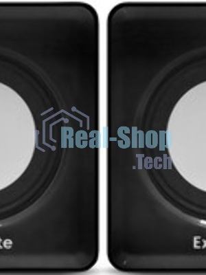 Акустическая система 2.0 ExeGate EX287057RUS Disco 140 Black (питание USB, 2х3Вт (6Вт RMS), 100-20000Гц, черный)