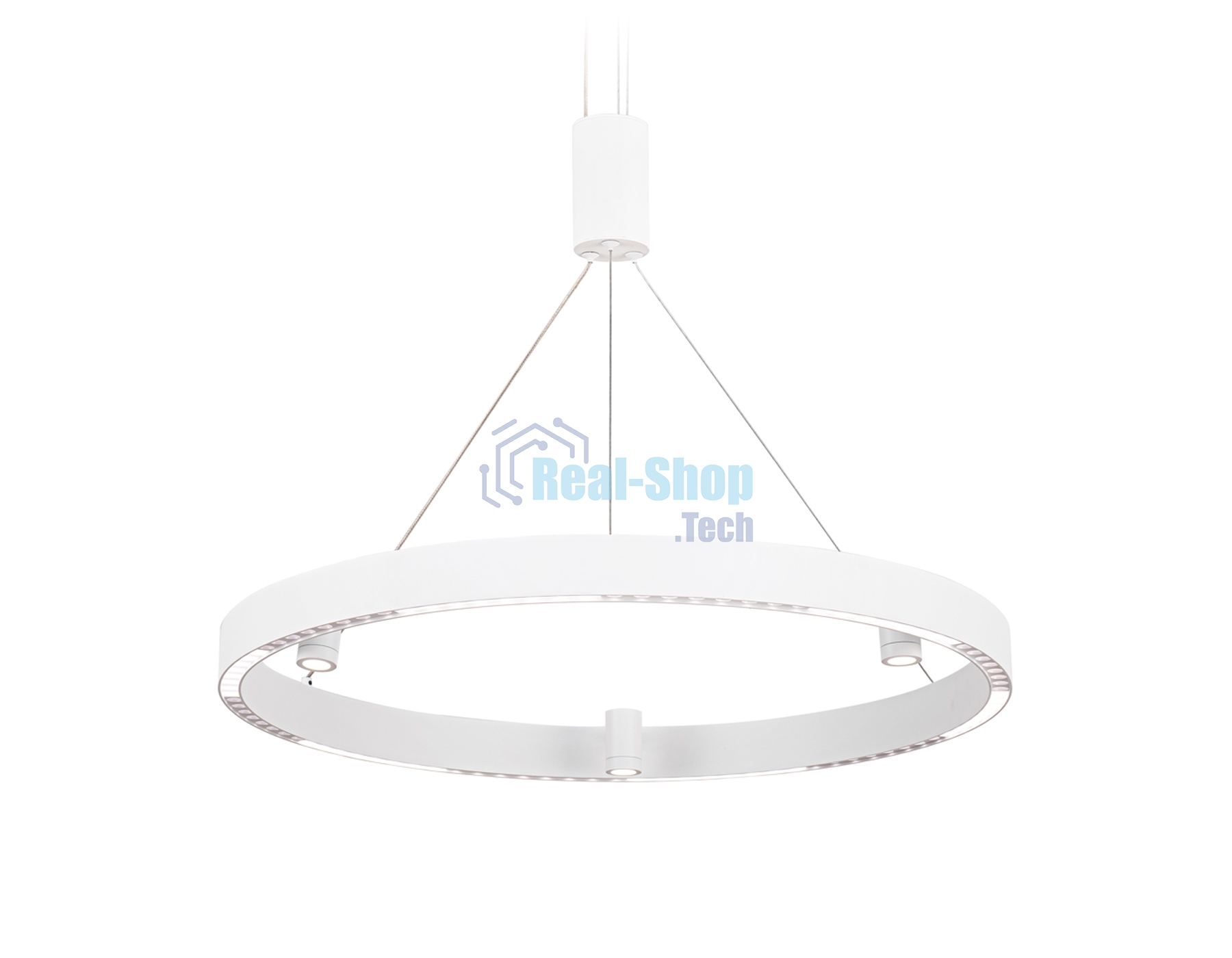 Подвесной светодиодный светильник Ambrella light FL5844/1+3 WH белый 40W 3000K/4200K/6400K D600*1200 (без ПДУ)