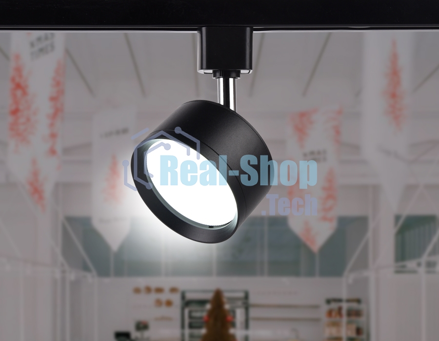 Трековый однофазный светильник Ambrella light GL5357 BK черный GX53 max 12W