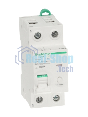Автоматический выключатель дифф. тока (АВДТ) Systeme Electric S9D56616 Systeme9 1P+N C 16A 6kA 30мА Тип-A 230В