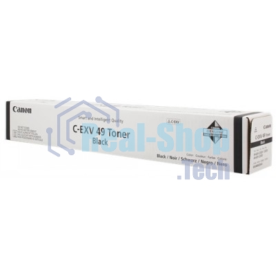 Картридж лазерный Canon C-EXV49BK (8524B002) черный (36 000 стр) для Canon imageRUNNER ADVANCE серий C3300, C3500, DX C3700, DX C3800