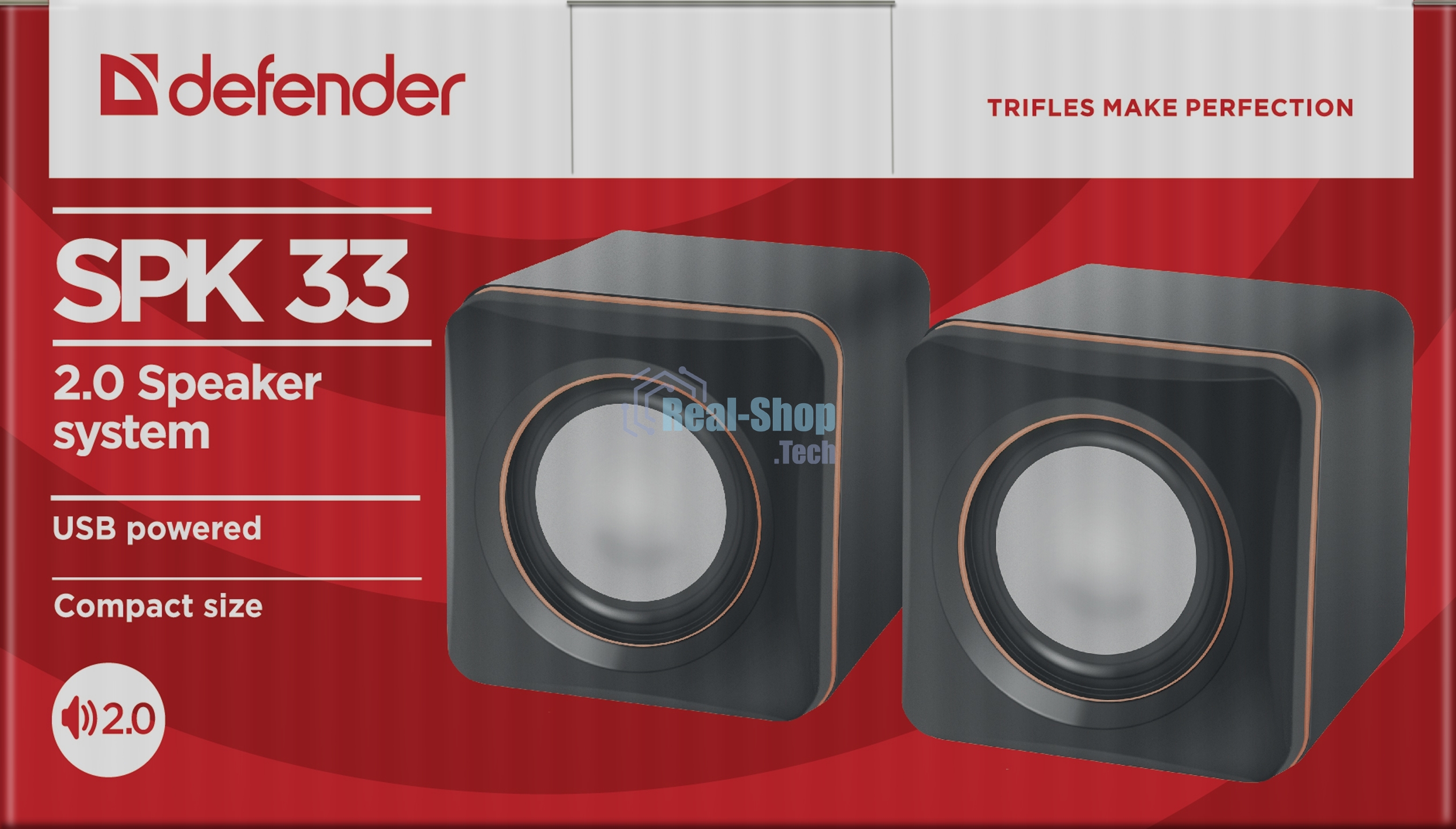 Акустическая система Defender SPK 33 (2.0,5 Вт, питание от USB)