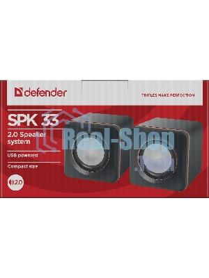 Акустическая система Defender SPK 33 (2.0,5 Вт, питание от USB)