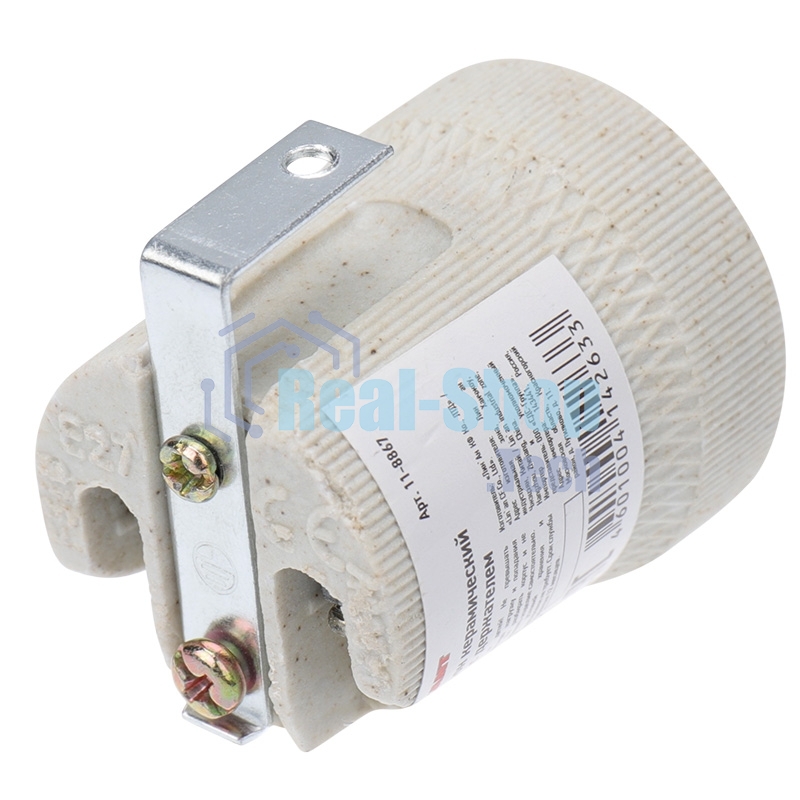 Патрон керамический E27 Rexant с держателем