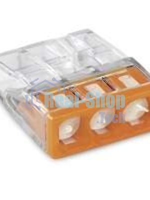 Клемма 3х(0.5-2.5мм) 3-х проводн. для распред. короб. (с контактн. пастой 