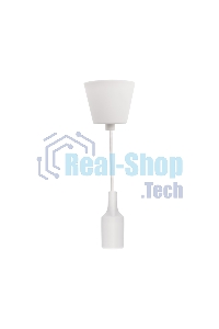 Патрон E27 Rexant силиконовый со шнуром 1 м белый