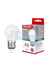 Лампа светодиодная Rexant шарик (GL) 11,5 Вт E27 1093 лм 4000 K нейтральный свет