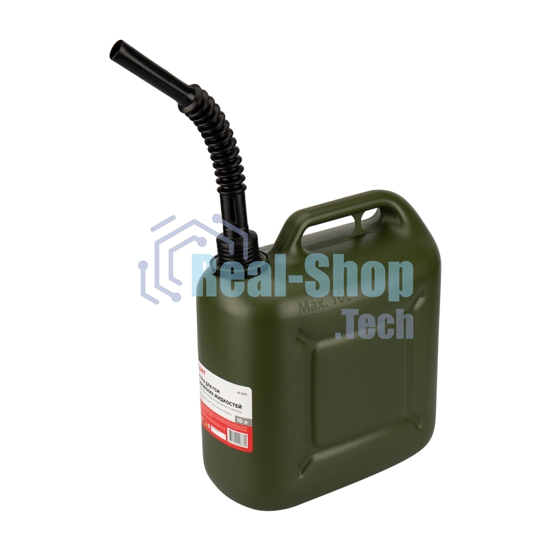 Канистра Rexant для ГСМ и технических жидкостей, вертикальная 10 л, пластиковая, усиленная