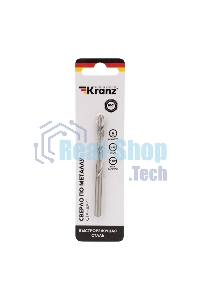 Сверло по металлу Kranz 6,0 мм HSS (1 шт. в упаковке) DIN 338