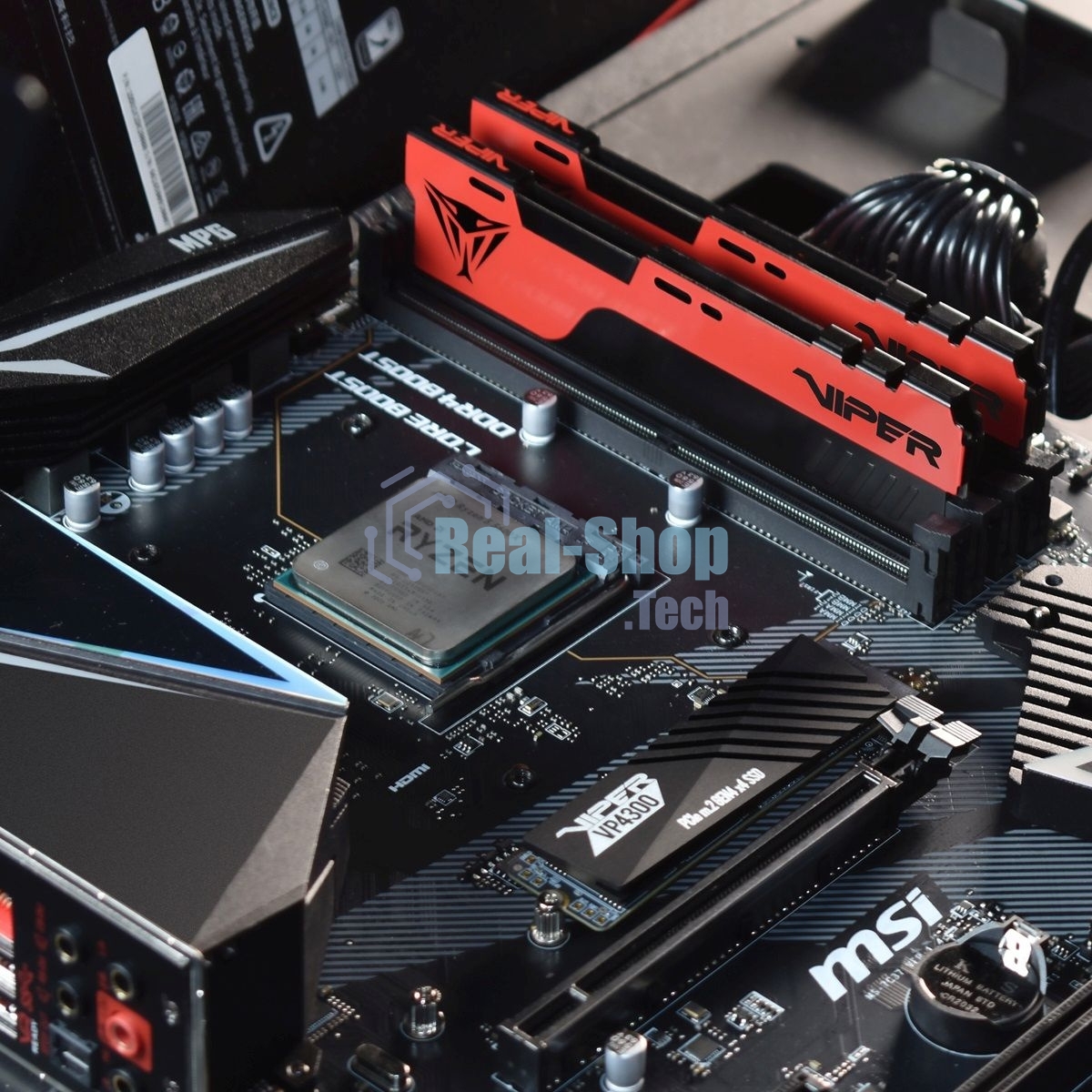 Оперативная память Patriot Viper Elite II, DDR4, 8GB (1x8 GB), 2666 MHz, CL16, DIMM, радиатор, красный