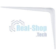 Кронштейн угловой с ребром Сибртех 200 х 250 мм, белый