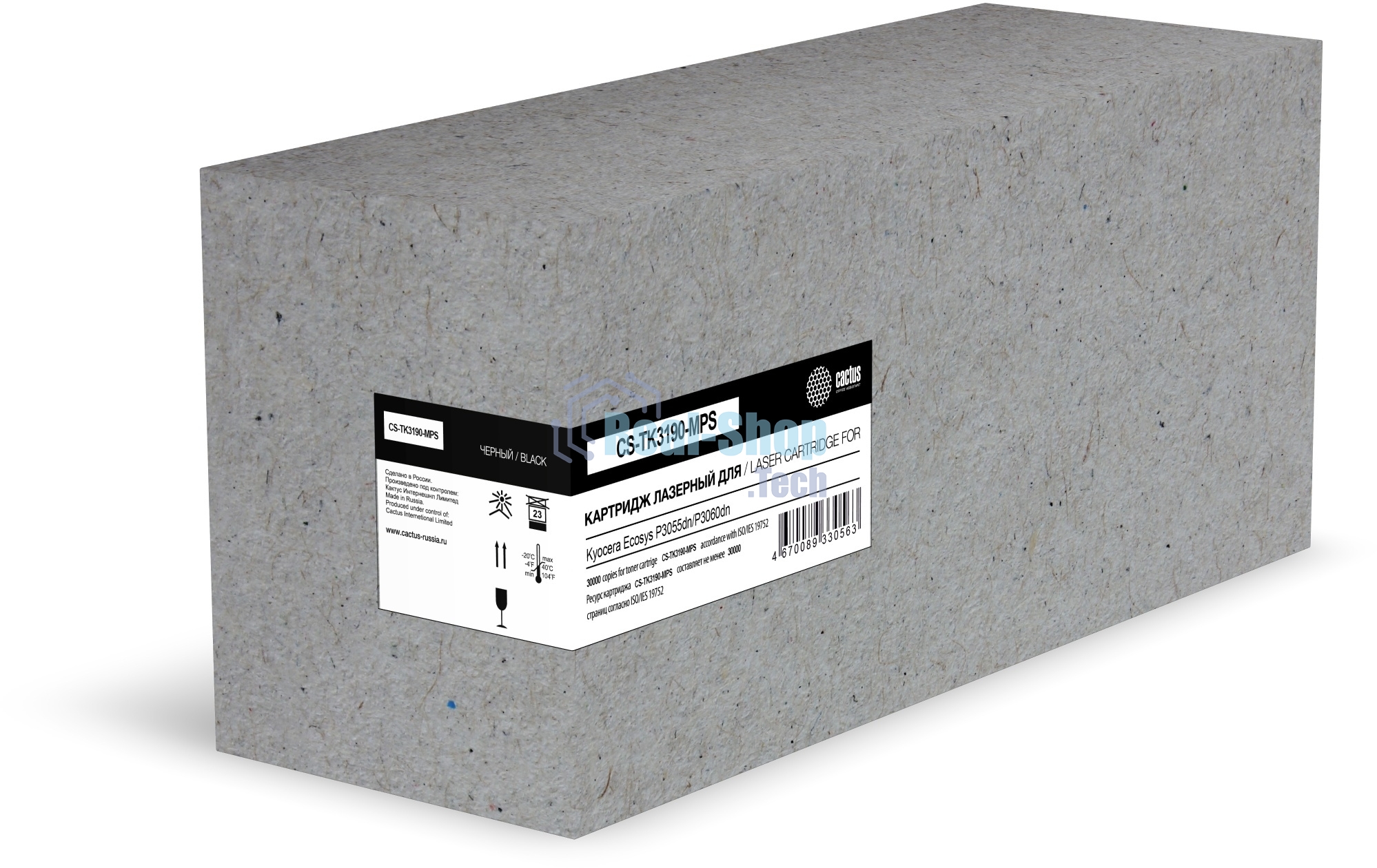 Картридж лазерный Cactus CS-TK3190-MPS черный (30000 стр.) для Kyocera Ecosys P3055dn/P3060dn