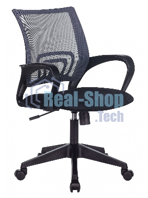 Кресло Бюрократ CH-695N/DG/TW-11 серый/черный, сетка, 120 кг, механизм качания