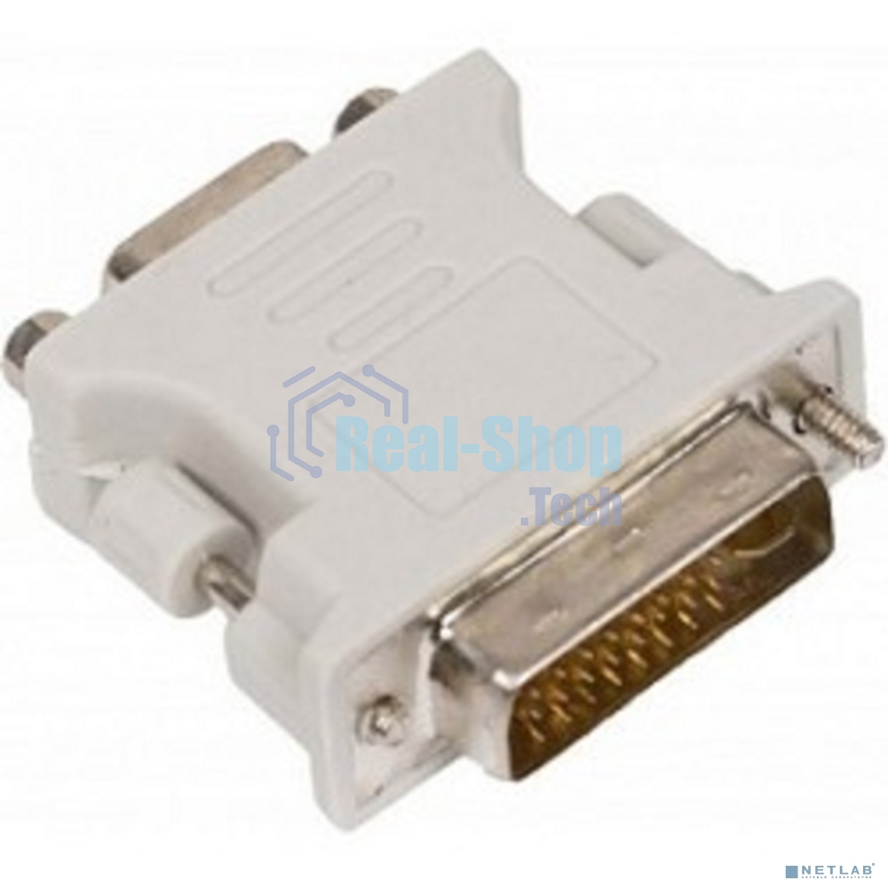 Переходник DVI-I (M) в VGA(SVGA) (F) ExeGate, позолоченные контакты, экранирование