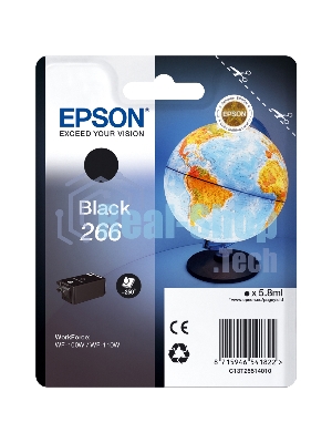 Картридж струйный Epson T266 (C13T26614010) черный (250 стр) для WF-100