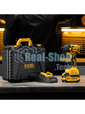 Винтоверт ударный аккумуляторный бесщет. Denzel CIDH-BL-20-270, Li-Ion, 20 В