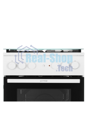 Плита комбинированная Gorenje GK5A21WH белый, конфорок 4 газовых, духовка 68 л, 50 см x 85 см x 59.4 см
