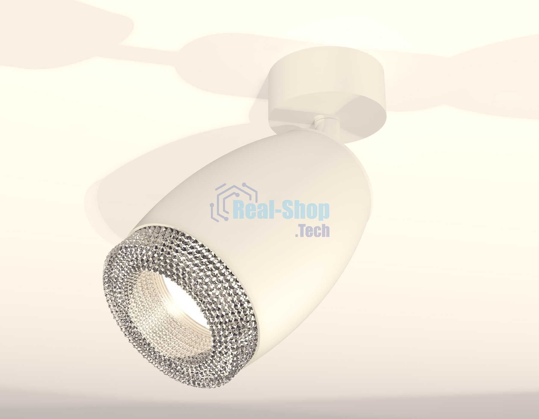 Комплект поворотного светильника Ambrella light XM1122002 SWH/CL белый песок/прозрачный MR16 GU5.3 (A2202, C1122, N7191)