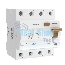Устройство защитного отключения Werkel 3P+N 40 A 30 mА АС 6 kА W914P406