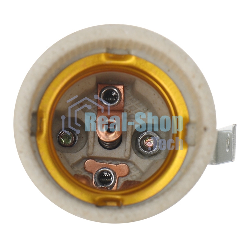 Патрон керамический E27 Rexant с держателем