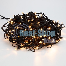 Гирлянда Neon-night Айсикл (Бахрома) светодиодная 5х0,7 м, 152 LED, черный провод каучук, теплое белое свечение