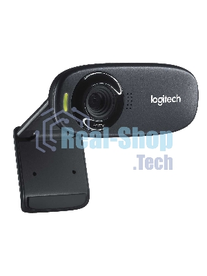 Веб-камера Logitech C310 HD 1280x720, 30 кадр/с, USB Type-A, микрофон (шумоподавление), автоосвещение, универсальное крепление