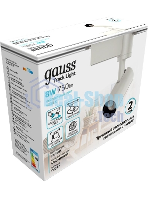Система трековая Gauss 8Вт 4000K цв.св.:белый нейтральный белый