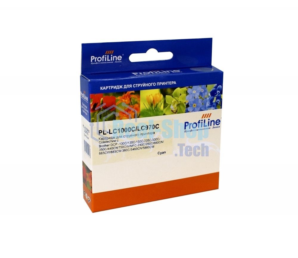 Картридж струйный ProfiLine PL-LC1000C/LC970BC для принтеров Brother DCP -130C/135C/150C/235C/330C/350C/440CN/750CW/MFC-240C/260C/660CN/665CW/885CW/360C/5460CN/5860CW 20 мл Cyan