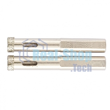 Сверло алмазное Matrix по керамограниту, 12 х 67 мм, 3-гранный хвостовик 2 шт.