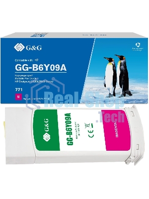 Картридж струйный G&G GG-B6Y09A 771C пурпурный (775 мл) для HP DesignJet Z6200