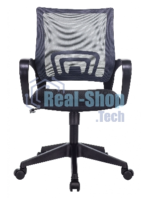 Кресло Бюрократ CH-695N/DG/TW-11 серый/черный, сетка, 120 кг, механизм качания