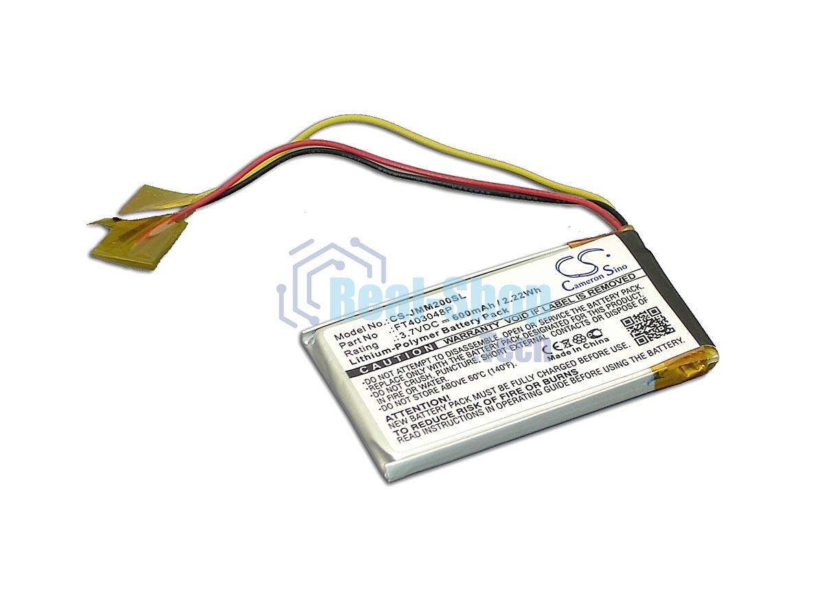 Аккумуляторная батарея CameronSino CS-JMM200SL для JBL Clip 3.7V 600mAh 2.22Wh