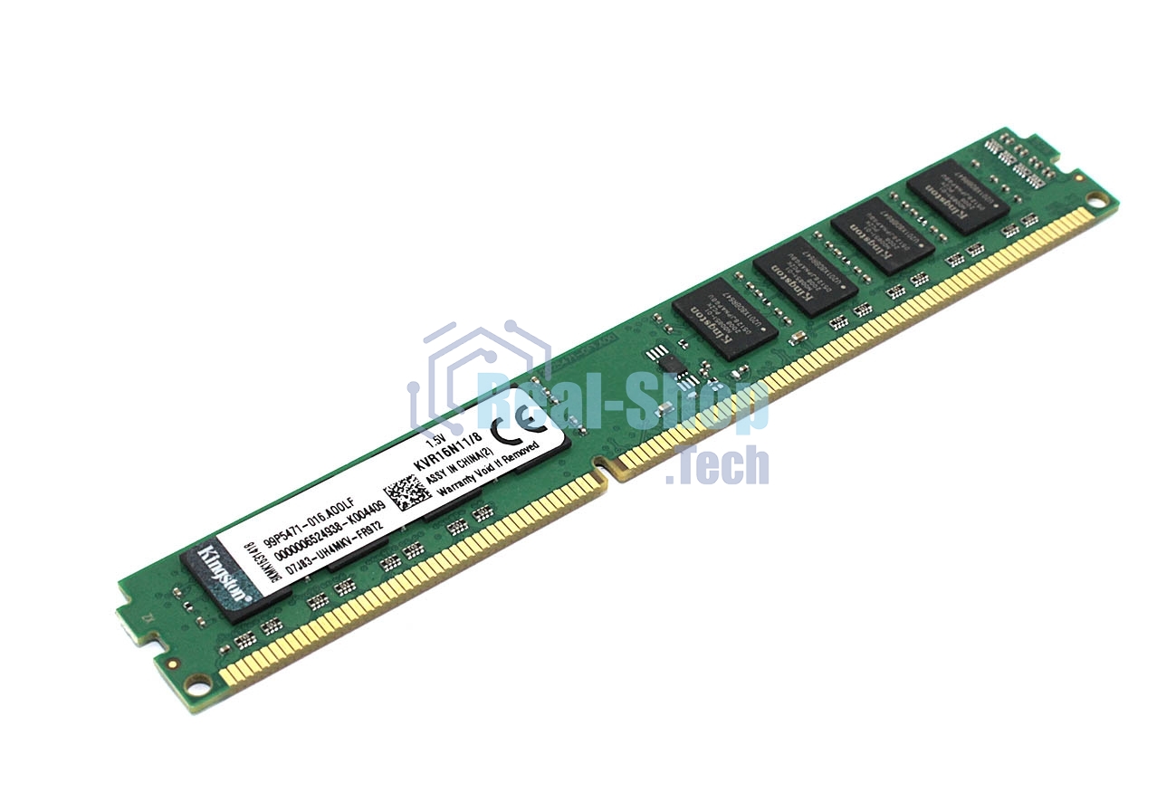Оперативная память Kingston ValueRAM, DDR3, 8 GB (1x8 GB), 1600 MHz, CL11, DIMM
